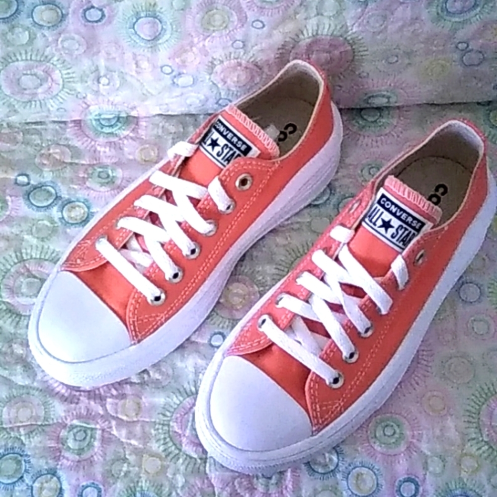 CONVERSE SNEAKERS (Coral Colored)